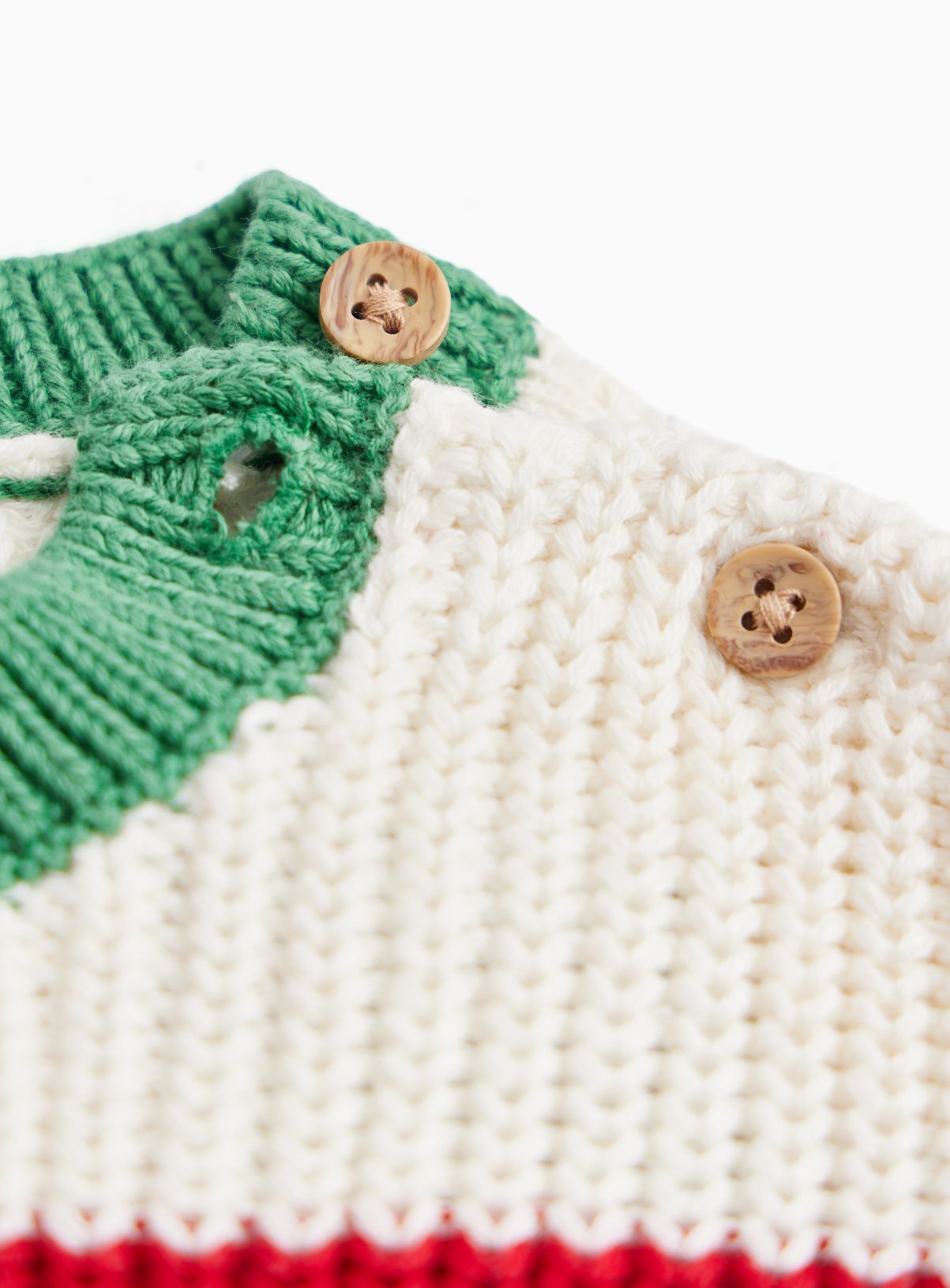 Christmas Red & White Striped Jumper 12-18 months - Image 2 thumbnail